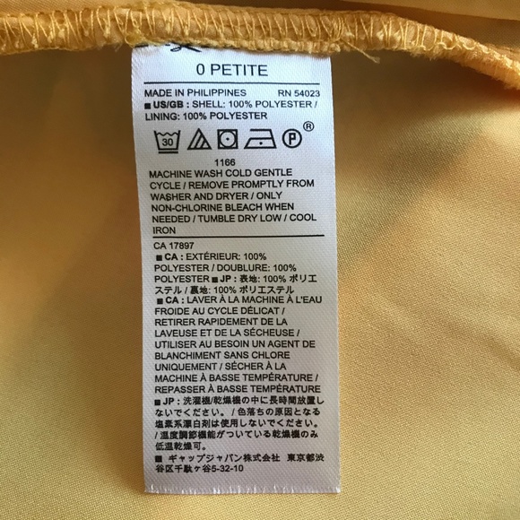 Banana Republic Factory Petite Yellow Dress - Picture 6 of 6